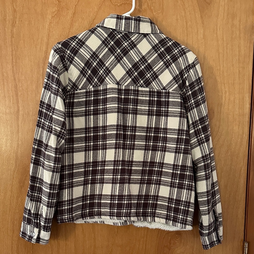 Lucky Brand Plaid Button-Up shirt jacket - Picture 3 of 4